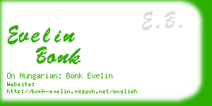 evelin bonk business card